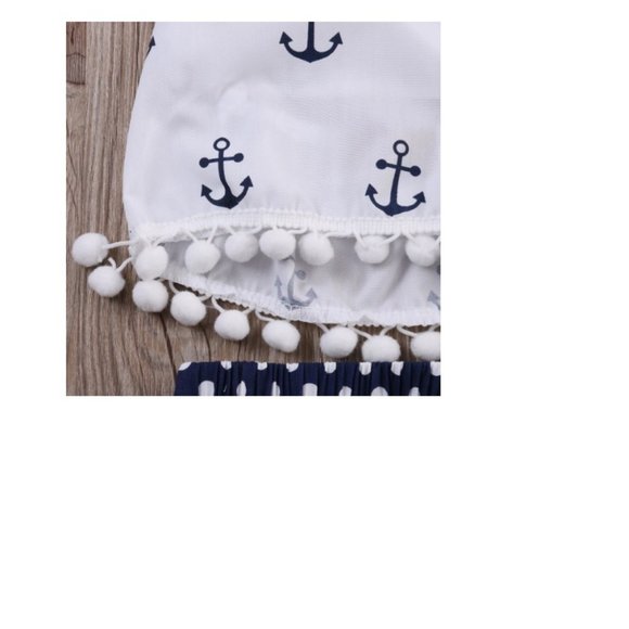 Baby Croptop and Diaper Cover and Headband Set (size 24 months) - Picture 4 of 4